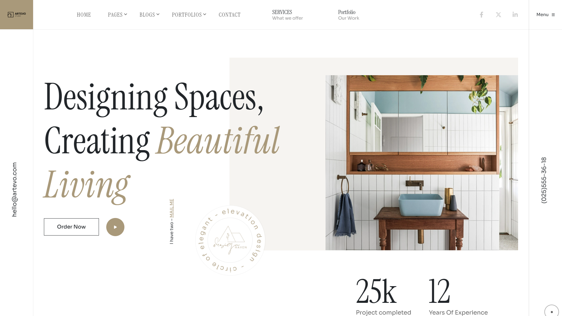 Interior Designer Website