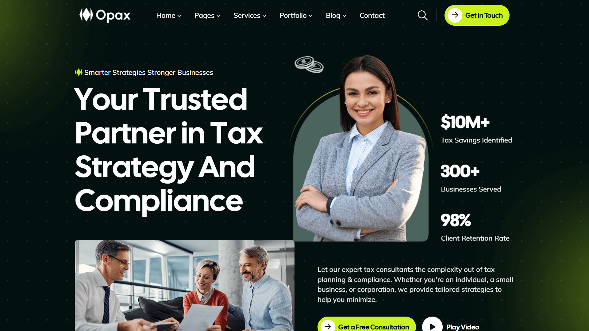 Tax Consultant Website