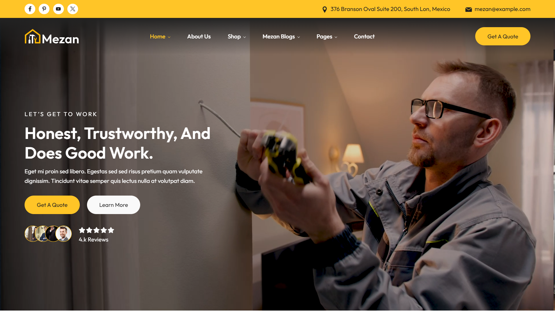 Plumbing Company Website